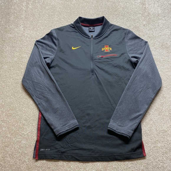 Iowa State Cyclones Shirt Mens Small NCAA Football Nike Dri Fit Pullover - Picture 1 of 9